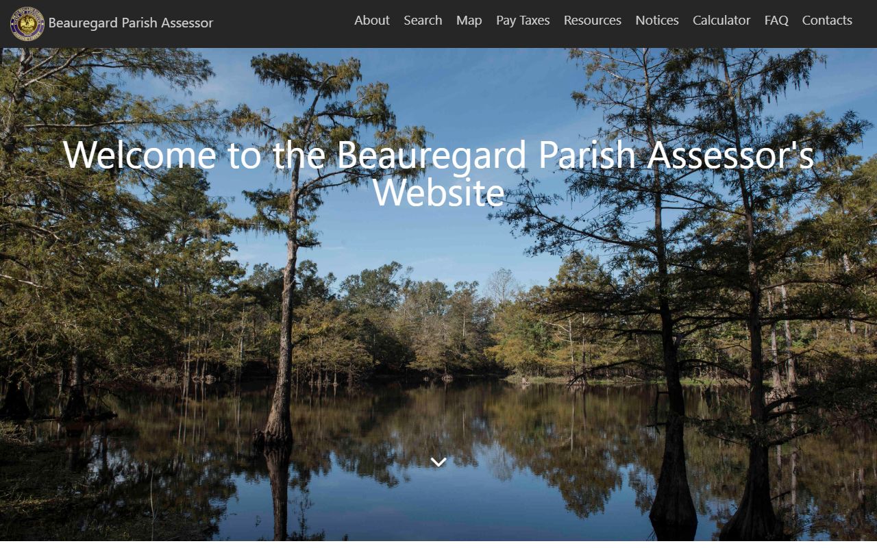 Beauregard Parish Assessor website for property valuation records