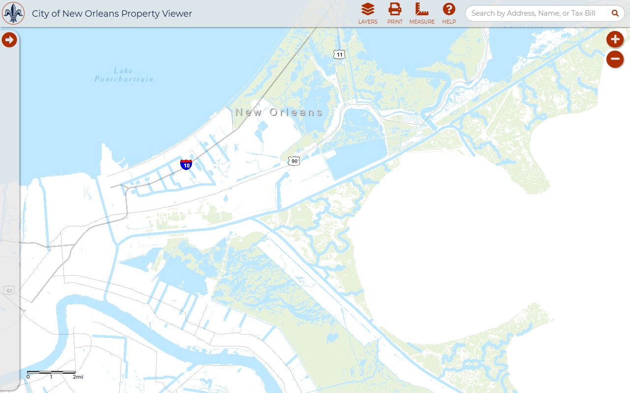 New Orleans NOLA Property Viewer GIS tool