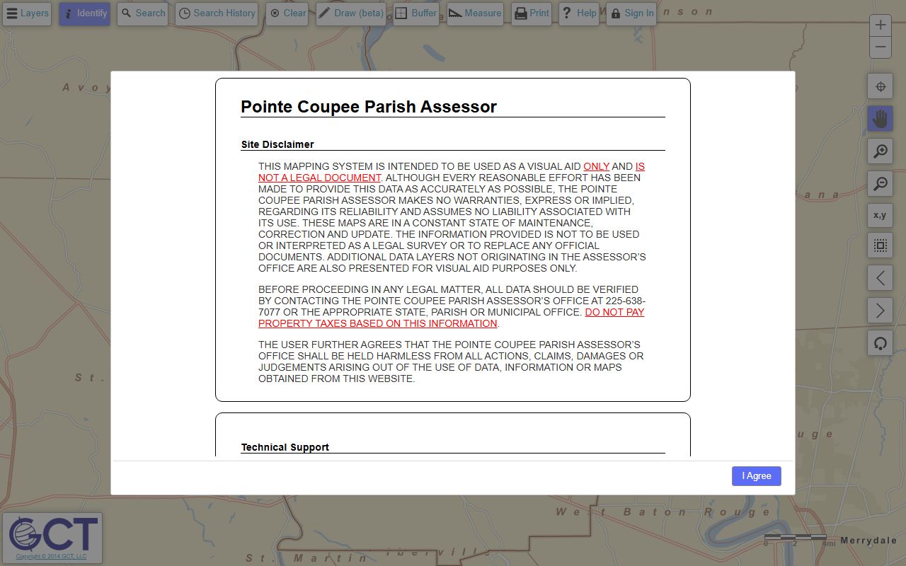 GIS Portal for Pointe Coupee Parish